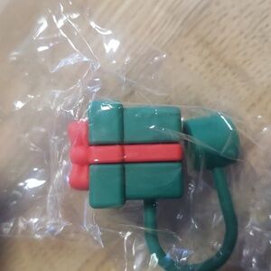 Present gift box straw topper NEW